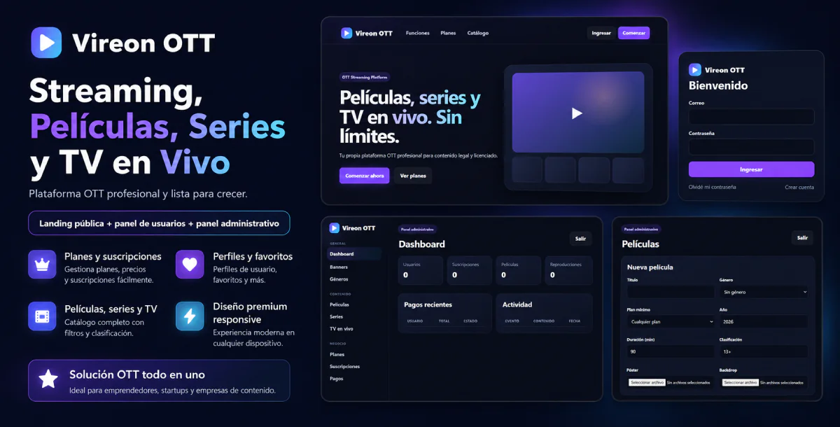 StreamHub – Streaming, Películas, Series y TV en Vivo