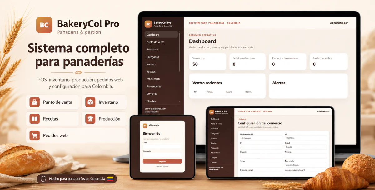 BakeryCol – Sistema Completo para Panaderías