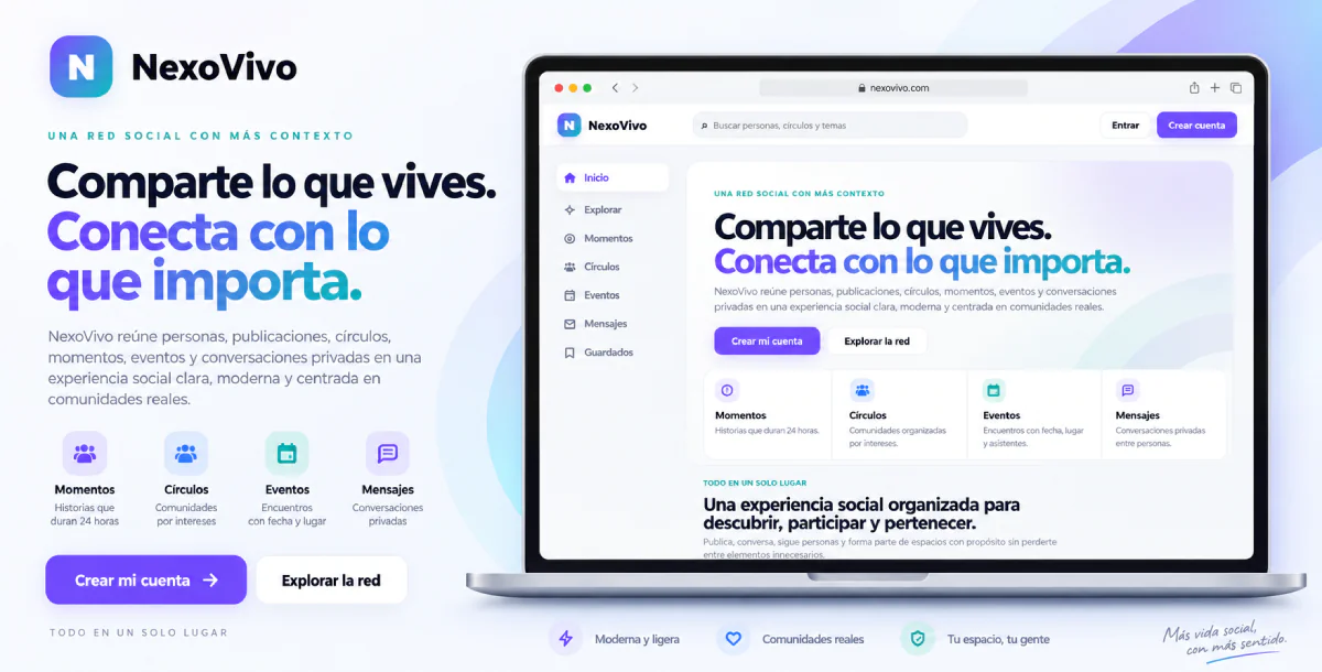 NexoVivo – Red Social Multiusuario
